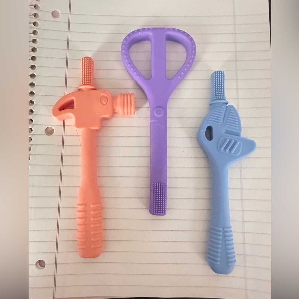 Silicone tool shaped teethers